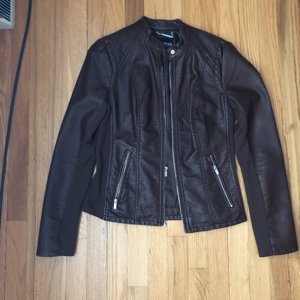 Express Minus the Leather Brown Jacket